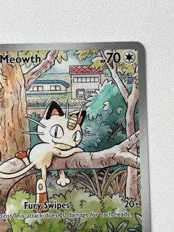 Pokemon TCG Meowth 106/094 Illustration Rare Phantasmal Flames Pack Fresh Mint - Image 5