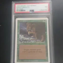 1994 Magic the Gathering Revised Giant Growth PSA 7 Instant Card English - Image 1