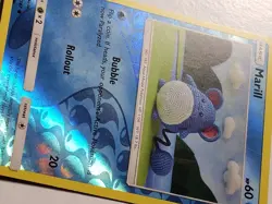 REVERSE HOLO Marill 34/147 VLP Asako Ito Crocheted Burning Shadows Pokemon Card - Image 2