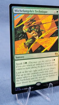 Michelangelo's Technique #122 Foil R - Teenage Mutant Ninja Turtles TMNT MTG - Image 5