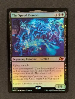 The Speed Demon Foil 105 M Aetherdrift (DFT) Near Mint - Image 1