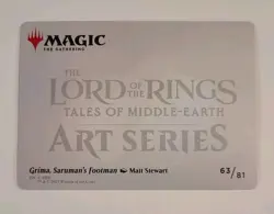 Grima, Saruman's Footman - Art Series: The Lord of the Rings - 63/81 - MTG - Image 2