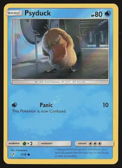 Detective Pikachu Psyduck #7/18 Holo Pokemon Card - Image 1