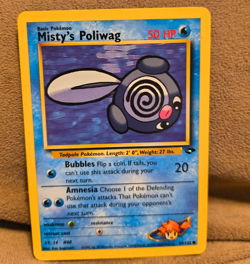 (NM) Misty's Poliwag 89/132 & Poliwhirl 53/132 Gym Heroes Pokemon Cards (BOTH) - Image 2