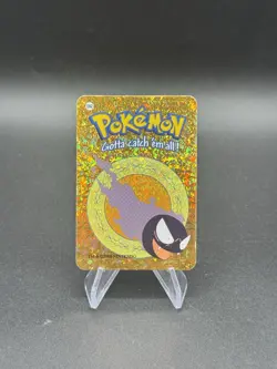 Gastly Holo Pokemon Vintage 2000 Vending Prism Sticker Nintendo Rare - Image 1