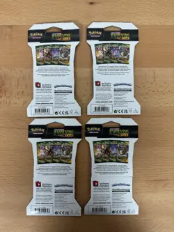 x4 Evolving Skies Sleeved Pokemon Booster Pack - Complete Art Set (Sealed) - Image 2