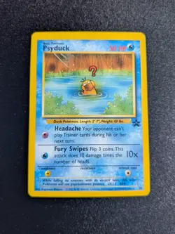 Pokemon TCG Psyduck 20 Black Star Promo LP+ WOTC Vintage - Image 1
