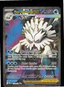 Mega Abomasnow ex 157/132 Ultra Rare Mega Evolution Pokemon Near Mint - Image 1