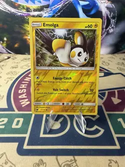 Emolga 35/111 Rev Reverse Holo Crimson Invasion Sun & Moon SM Pokemon - Image 1