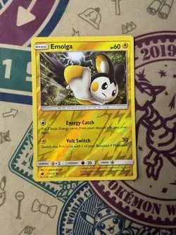 Emolga 35/111 Rev Reverse Holo Crimson Invasion Sun & Moon SM Pokemon - Image 3
