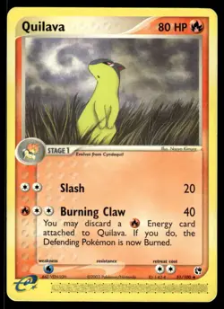 Pokemon TCG Sandstorm #51/100 Quilava LP - Image 1