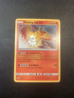 Pokemon Card TCG Shining Ho-Oh SM70 SM Promos Moderately Played Holo - Image 1
