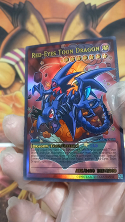 Cartes Toon Red-Eyes Toon Dragon ACG Waifu Card Holo Anime Yug V3 - Image 2