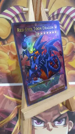 Cartes Toon Red-Eyes Toon Dragon ACG Waifu Card Holo Anime Yug V3 - Image 3