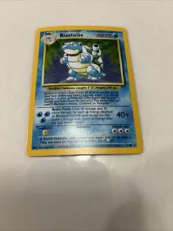 Pokemon Blastoise Holo Vintage 1999 Rare Nice Card2/102 - Image 3
