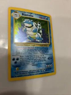 Pokemon Blastoise Holo Vintage 1999 Rare Nice Card2/102 - Image 4