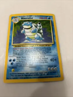 Pokemon Blastoise Holo Vintage 1999 Rare Nice Card2/102 - Image 5