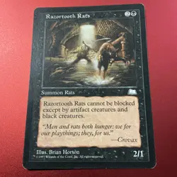 Razortooth Rats - Magic the Gathering MTG Weatherlight Single Card - Image 2