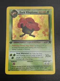 DARK VILEPLUME Pokemon Card - WOTC - 1st Edition - Team Rocket 13/82 HOLO NM (A) - Image 3