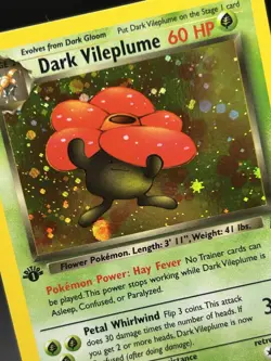 DARK VILEPLUME Pokemon Card - WOTC - 1st Edition - Team Rocket 13/82 HOLO NM (A) - Image 5