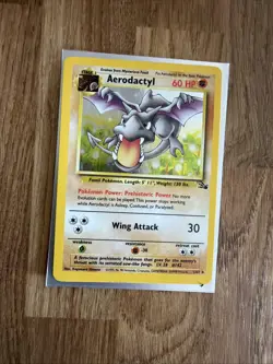 Aerodactyl 1/62 Fossil Holo Rare Pokemon TCG Excellent - Image 1