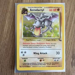 Aerodactyl 1/62 Fossil Holo Rare Pokemon TCG Excellent - Image 2