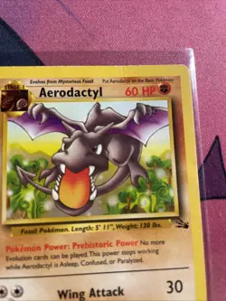 Pokemon TCG Aerodactyl Fossil Card 16/62 Regular Rare - Image 2