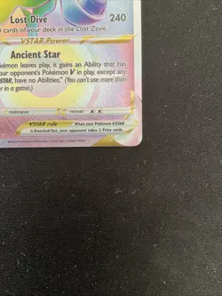 Pokemon TCG: Aerodactyl VSTAR 199/196 Lost Origin Holo Rainbow Secret Rare NM - Image 4