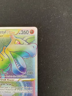 Pokemon TCG: Aerodactyl VSTAR 199/196 Lost Origin Holo Rainbow Secret Rare NM - Image 5