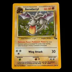 Pokemon Aerodactyl 1/62 Fossil Set Holo Rare WOTC 1999 – Excellent Condition - Image 2