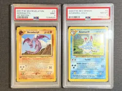 Pokemon Vintage Neo Graded PSA Bundle - 1st Edition Aerodactyl - Azumarill Holo - Image 1