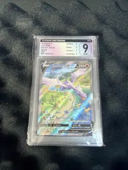 Pokemon TCG - Aerodactyl V (Alternate Art) 180/196 Lost Origin PSA 9 - Image 1