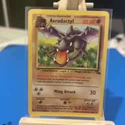 Pokemon TCG Aerodactyl 16/62 Fossil Rare Non-Holo LP - Image 3