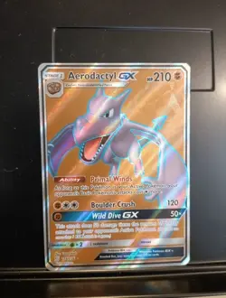 Pokemon TCG Aerodactyl GX Unified Minds 224/236 Holo Full Art - Image 1