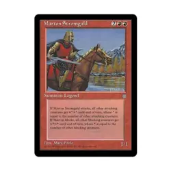 WOTC MtG Ice Age Marton Stromgald (R) EX - Image 1