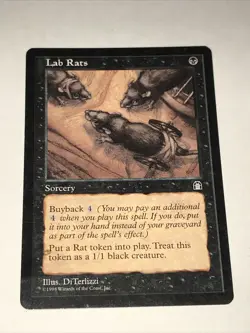 Magic the Gathering Lab Rats Card - Image 1