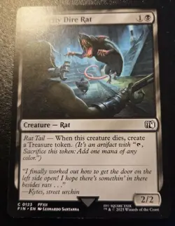 Undercity Dire Rat 0123 Common Final Fantasy Magic: The Gathering - Image 1