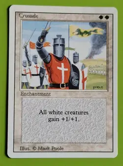 MTG CRUSADE x1, Revised. Excellent. Pre Modern. - Image 1