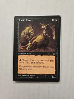 Rabid Rats - Stronghold - LP - Common - Creature - Image 1