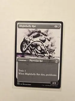 Blightbelly Rat (Showcase) - Phyrexia: All Will Be One - LP - Common - Creature - Image 1