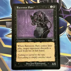 Ravenous Rats - Urza's Destiny - Magic the Gathering MTG LP - Image 1