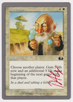 Red Signed Double Dip LP Unglued Artist D. Alexander Gregory 1998 WOTC MTG Magic - Image 1