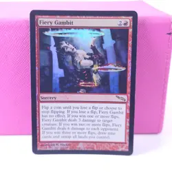 1x Fiery Gambit Foil MTG Mirrodin NM Magic The Gathering Rare - Image 1