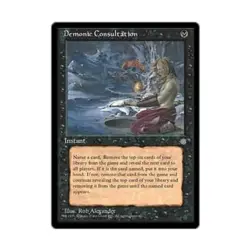 WOTC MtG Ice Age Demonic Consultation (U) Fair - Image 1