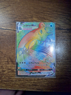 Pokemon Lapras VMAX Full Art Secret Rare Holo 203/202 Sword & Shield LP - Image 2
