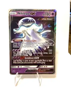 Nihilego GX Ultra Rare Holo SM - Crimson Invasion 49/111 Pokemon TCG - Image 1