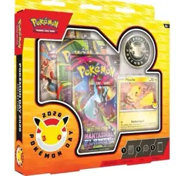 Pokemon TCG Pokemon Day 2026 Collection Box Promo Pikachu & Booster Packs - Image 1