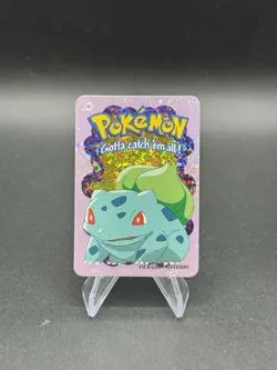 Bulbasaur Holo Pokemon Vintage 2000 Vending Prism Sticker Nintendo Rare - Image 1