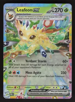 Leafeon ex 006/131 Pokemon TCG SV: Prismatic Evolutions NM - Image 1