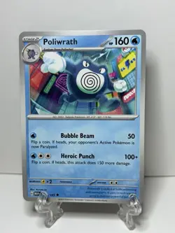 Pokemon Poliwrath 062/165 SV Scarlet & Violet 151 Holo Uncommon English 160HP - Image 1